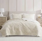 Martha Stewart - King Quilt Set, 100% Cotton Reversible Bedding Nwt. Fixed Price $79.99.
