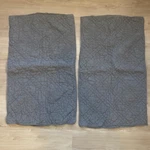 Restoration Hardware Stonewashed Belgian Linen Diamond Stitch Quilt King Shams. Fixed Price $32.00.