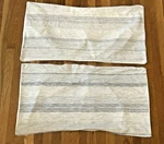 Southern Tide King Pillow Shams Coastal Blue White Stripe Nautical Beach House. Fixed Price $19.00.