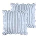 Martha Stripe Blue Euro Sham Set Of 2 - Levtex Home. Fixed Price $54.99.