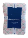 Tommy Bahama King Quilted Sham Set 100% Cotton Coastal Bay Pink, New. Fixed Price $44.99.