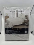 Grace Elizabeth Luxury Linens Queen Size Parisian Quilt Set Hypoallergenic. Fixed Price $22.00.