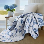 Batik Ocean Quilted Throw - Levtex Home. Fixed Price $54.99.