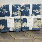 Pottery Barn Bethany Floral Embroidered Reversible Quilted Sham, King Set Of 2. Fixed Price $169.00.