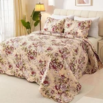 Romantic Patchwork Quilt Set King Size Reversible Bedspread Coverlet All Season. Fixed Price $39.99.