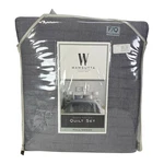 Wamsutta Dakota Yarn Dye 3-PIECE Full/queen Quilt Set Shams Denim Blue Cotton. Fixed Price $40.00.