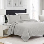 Milla 3PC Pinsonic All Season Quilt Set For Revitalize Bedroom Queen Silver. Fixed Price $54.32.