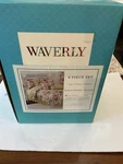 Waverly Emmas Garden Blossom Reversible Quilt Cabbage Roses Lilacs New F/q. Fixed Price $114.99.