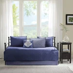 Madison Park Cotton Daybed Cover Set Quebec Navy 6 Piece New All Season Bedding. Fixed Price $59.99.