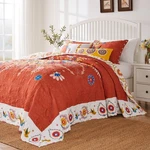 Greenland Home Barefoot Bungalow Topanga Quilted Bedspread Set, 3-PIECE Jumbo.... Fixed Price $179.99.
