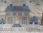 Twin Bedspread American Sampler Paragon No. 01171 Stitched Top But Not Quilted. Fixed Price $60.00.
