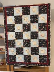 New Patchwork Quilt Throw Blanket Handmade Signed Reversible Abcs Cats 57 X42. Fixed Price $42.49.