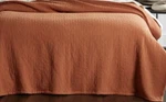 Hotel Collection Yuma Queen Coverlet Blanket Bedspread Matelass Rust Orange. Fixed Price $79.99.