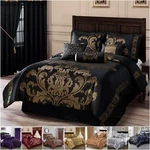 Chezmoi Collection Royale 7-PIECE Bedding Set Jacquard Floral Comforter. Fixed Price $89.99.