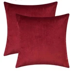 Artcest Cozy Velvet Throw Pillow Case Set Of 2 Decorative Couch Ruby Red X16. Fixed Price $15.99.