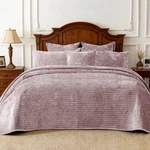 Cocoploceus 3 Pieces Luxurious Velvet Oversized King Quilt Bedding Set 120X128. Fixed Price $188.78.