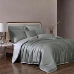 Riverbrook Home Noble Tencel Comforter Cover Set Queen Sage/gray 8PC. Fixed Price $199.00.