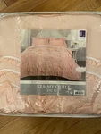 Decor Kemmy Quilt - Ruffled Textured 3 Piece Full Queen Bedding Set Blush. Fixed Price $86.00.