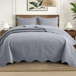 Luxury Bedspread Set 3 Piece Quilted Coverlet Throw Queen King Size Bedding. Fixed Price $20.48.