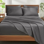 King Size Sheets 1200 Thread Count 6 Piece Set Egyptian Cotton Grey Ivellow Deep. Fixed Price $209.99.