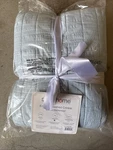 Swift Home Enzyme Washed Crinkle Quilt Full/queen Bedspread Pillow Shams Blue. Fixed Price $32.50.
