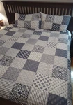 King Size Quilt Set Madison Park Essential Farmhouse Patchwork Comforter 2 Shams. Fixed Price $56.86.