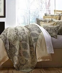 New Villa By Noble Excellence Mirella Full/ Queen Mini Quilt & Shams 3PC Set. Fixed Price $110.00.