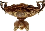 Elegant 10" Brown Baroque Ceramic Vase - Luxury Home Decor Gift. Fixed Price $143.99.