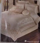 Touch Of Class Versailles Pearl Embroidered Comforter & 2 Shams Set, King. Fixed Price $59.99.
