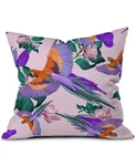 Deny Designs Exotic Tropical Colorful Bird Parrot Paradise 16" Throw Pillow. Fixed Price $5.54.
