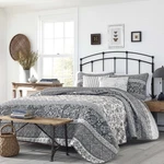 Stone Cottage Abbey Cotton Grey 3 Piece Quilt Set-full/queen. Fixed Price $83.99.