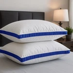 Pack Of 2 Bed Pillows Quilted Hotel Quality Down Alternative Gusseted. Fixed Price $23.99.