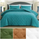 Chezmoi Collection 3-PIECE Tencel Modal Blended Crescent Stitched Quilt Set. Fixed Price $69.99.