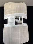Full/queen Textured Grid Quilt Coverlet Beige - Hearth & Hand With Magnolia. Fixed Price $53.97.