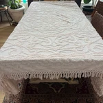 Madison Park Laetitia Medallion Fringe Queen Quilt Pale Pink 98"X88". Fixed Price $46.00.