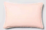 Project 62 Pink Garment Washed Channel Stitch Standard Pillow Sham Blush. Fixed Price $8.00.