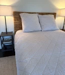 Serena & Lily Augustine Quilt (full Queen) 2 Euro Shams Gray Classic Coastal. Fixed Price $225.00.