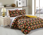 Dada Bedding Bohemian Floral Garden Honey Yellow Brown Quilted Bedspread Set. Fixed Price $59.99.