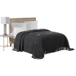 Beatrice Home Fashions Medallion Chenille Bedspread Queen Charcoal Medbspqncha. Fixed Price $114.54.