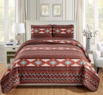 Rugs 4 Less Rustic Southwestern Quilt Stitched Bedspread Bedding Set. Fixed Price $49.89.