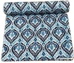 Floral & Garden Double Kantha Cotton Quilt Bed Cover Throw Blanket Gudari. Fixed Price $87.11.