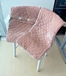Bella Notte Silk Velvet Quilted Kidney Pillow Shams, Pair, Rose, New Tags!. Fixed Price $295.00.