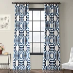 Hpd Half Price Drapes Geometric Printed Curtains 84 Inches Long Luxury Cotton.... Fixed Price $43.00.