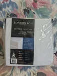 London Fog Waterproof Mattress Protector, Full, White Hypoallergenic. Fixed Price $29.99.