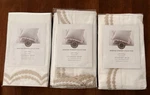 (3)MARTHA Stewart Egyptian 100% Cotton Standard Sham Cover Trousseau Embroidered. Fixed Price $42.00.