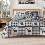 Great Bay Home Lodge Quilt Set 3-PIECE Full/queen Size Rustic Bedding. Fixed Price $54.00.