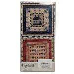 Highland American Quilt Coaster Set Stone Square USA05-446 Kate Adams Design New. Fixed Price $21.99.