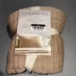 Casaluna Sham Reversible Textured Cotton Chambray Coverlet Natural/warm Brown. Fixed Price $17.00.