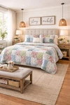 Martha Stewart 100% Cotton Charlotte Reversible Quilt Set King- 3 Pc. Fixed Price $64.99.