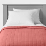 Twin Box Stitch Microfiber Kids' Tent Faded Rose - Pillowfort. Fixed Price $16.99.